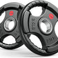 GIKPAL 2-inch Rubber Olympic Grip Weight Plates for Strength Training, Weightlifting in Home & Gym, Barbell Weights Plates Set (2.5/5/10/25/35/45 LB)