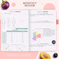 Clever Fox Wellness Planner - Weekly & Daily Health and Wellness Log, Food Journal & Meal Planner Diary for Calorie Counting, Notebook for Medical Condition Tracking, A5-Sized - Light Pink