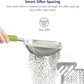 WePet Cat Litter Scoop, Aluminum Alloy Sifter, Kitty Metal Scooper, Deep Shovel with Diagonal Sifting Hole, Long Handle, Kitten Poop Lifter for Litter Box, Large Size, Green Handle