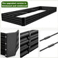 Land Guard 12×4×1ft Galvanized Raised Garden Bed Kit for Vegetables 2 Pack, Galvanized Super Large Metal Planter Raised Garden Boxes Outdoor (Gray)