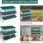 Chicken Nesting Box, 8 Hole 2 Layer Hen Nesting Box with Legs, Roll Away Eggs Laying Boxes,Cleanable Pull Out Hen Roosting Boxes
