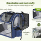Pecute Pet Carrier Backpack, Cat Backpack Carrier, Expandable with Breathable Mesh for Small Dogs Cats Puppies, Dog Backpack Carrier for Hiking Travel Camping Outdoor, Hold Pets Up to 17 Lbs