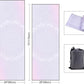 QiyI Yoga Mat Towel with Corner Pockets, Non Slip Sweat Absorbent Hot Yoga Towels, Soft Yoga Blankets with Travel Bag, Skidless Mat Cover for Workout, Gym, Fitness - 70"x26", Purple Mandala