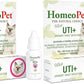 HomeoPet Feline UTI Plus, Safe and Natural Urinary Tract Medicine for Cats, Feline Urinary Tract Support, 15 Milliliters - Pack of 2