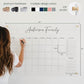 Personalized Clear Acrylic Calendar for Wall, Calendar Whiteboard for Wall, Dry Erase Wall Calendar, Wall Calendar Organizer System for Home (Cursive, Black, 38"W x 26"H)