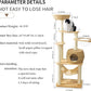 59" Big Modern Cat Tree Tower, Cat Tower Sisal-Covered Scratching Posts for Indoor Cats, Oak Wood Cat Tree for Large Cats, Multi-Level Cat Condo with Space Capsule Nest, Cat Furniture Activity Centre
