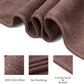 JML Microfiber Towels, Bath Towel Sets (6 Pack, 27" x 55") - Extra Absorbent, Fast Drying, Multipurpose for Bath, Swimming, Fitness, Sports, Yoga, Blue/Brown/Purple