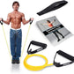Resistance Bands with Handles and Door Anchor, Gym Resistance Tubes for Strength Training, Exercise Bands for Working Out, Physical Therapy, Home Workouts, Pilates & Crossfit