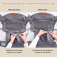 New Upgrade Ergonomic Baby Carrier Newborn Toddler Wrap Carrier,Hands Free Baby Sitting Sling,Breathable,Perfect for Infants/Chest Sling for Babies Shower Gift (Grey, Upgrade-with Belt)