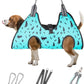 Dog Grooming Hammock - Pet Harness for Grooming Nail Trimming (M 40lb), Dog Sling for Nail Clipping, Dog Hanging Holder for Cutting Nail with Nail Clippers