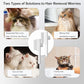 Pet Grooming Combo - Flea Comb(Dense Teeth) and Pet Hair Removal Comb(Long & Short Stainless Steel Teeth) with Release Button for Grooming Massaging and Cleaning Remove Fleas on Cat and Dog