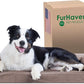 Furhaven Cooling Gel Dog Bed for Large/Medium Dogs w/ Removable Bolsters & Washable Cover, For Dogs Up to 55 lbs - Faux Fur & Velvet Sofa - Driftwood Brown, Large