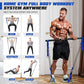 Pilates Bar Kit with Resistance Bands, Heavy Duty Pilates Equipment for Men, Strength Training Bar for Legs, Hip, Back, Arm, Abs, Chest, Shoulders, Portable Home Gym Full Body Workout Equipment
