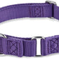 Hyhug Pets Premium Upgraded Heavy Duty Nylon Anti-Escape Martingale Collar for Boy and Girl Dogs Comfy and Safe - Daily Use Walking and Professional Training. (Large, Ultra Violet)