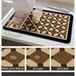 AMOAMI Coffee Mat Hide Stain Rubber Backed Absorbent Dish Drying Mat for Kitchen Counter - Fits Under Coffee Maker or Machine - PEANUT 17x31.5