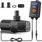 hygger 24V DC Adjustable Aquarium Water Pump & Wavemaker,30dB Quiet Return Pump,10-Speed Flow Control, Dry Run Anti-Block Protection for Freshwater Saltwater Ponds Fountains(34W,1056GPH/4000LPH)