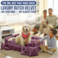 Luxury Dog Bed Chesterfield – Handcrafted Velvet Throne for Dogs | Joint Support, Calming & Temp-Regulating Comfort | Durable 5+ Years, Anti-Claw, Washable 100+ Times – XL, Purple