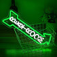 Restroom Neon Sign for Wall Decor Toilet Neon Light Arrow Led Neon Signs White Green LED Neon Lights Bathroom Led Sign for Restroom Hotel Bar(Right Arrow)