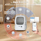 Automatic Cat Litter Box Self Cleaning - APP Control and Weight Monitoring - Ultra-Quiet, Suitable for Medium Cats and Kittens, Safe Anti-Pinch Litter Box (Assembly Required) -White