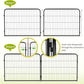 BestPet | Dog Playpen Extender | 24 Inch, 4 Panels | Heavy Duty Metal Pet Exercise Pen | Indoor Outdoor Fence Panels | Rust-Resistant, Removable, Tool-Free Setup | Anti-Skid, Expandable Design