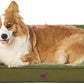 EHEYCIGA Orthopedic Dog Beds Large Sized Dog, Waterproof Memory Foam Pet Bed with Sides, Non-Slip Bottom Large Pet Bed with Washable Removable Cover, Olive Green