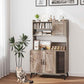 PETSITE Cat Litter Box Enclosure with Storage Shelf, 52 Inches Tall Modern Wooden Hidden Litter Box Furniture with Storage Shelving, Ideal for Indoor Cats (Oak)