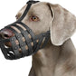 Mayerzon Dog Muzzle for Medium Large Dogs, Humane Basket Muzzle, Soft & Lightweight & Adjustable | Anti Biting Chewing Eating, Suits Training Walks Grooming Vet Visits, Drink & Pant Easily (Black, L)