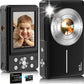 Digital Camera,FHD 1080P Kids Camera 44MP Point and Shoot Digital Cameras with 32GB Card,16X Zoom,Anti-Shake,Date Stamp,Compact Small Cameras Photography for Kids Student Teen Girl Boy(Black)