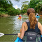 Kayak Paddle with Aluminum Shaft and Reinforced PP Blade, Floating Kayak Oar for Kayaking Canoeing and Boating, 220 cm/86 inches - 230 cm/90 inches