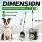 UPSKY Dog Pooper Scooper Swivel Bin & Rake Kit with 100 Waste Bags,33.4" Stainless Steel Long Handle Heavy Duty Pet Poop Shovel for Large Medium Small Dogs, Odor-Proof Lid for Yard/Lawn/Outdoor Use