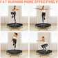 BCAN 38"/40''/48'' Foldable Mini Trampoline Fitness Trampoline with Safety Pad,Rebounder Exercise Trampoline for Adults Indoor/Garden Workout,Max Load 300lbs/440lbs