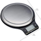 Amazon Basics Digital Kitchen Scale with LCD Display, Batteries Included, Weighs up to 11 pounds, Black and Stainless Steel