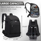 JIANYA Ski Boot Bag, 50L Waterproof Travel Backpack for Snowboard, Ski Helmet, Goggles, Gloves & Accessories, Gray