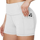 baleaf Women's 8"/ 5"/ 3" Biker Shorts High Waist Yoga Workout Gym Running Volleyball Spandex Shorts with Pockets