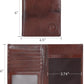 Polare Luxury RFID Blocking Leather Passport Holder Travel Wallet For Men and Women (Coffee with AirTag Slot)