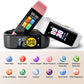 ENGERWALL Fitness Tracker with Step Counter/Calories/Stopwatch, Activity Tracker with Heart Rate Monitor, IP68, Health Tracker with Sleep Tracker, Smartwatch, Pedometer Watch for Women Men Kids