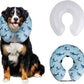 CuteBone Inflatable Dog Cone with Removable Soft Fleece Covers for Small/Medium/Large Dogs and Cats Neck Donut Collar After Surgery GWB05L