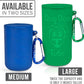 Dog Doo Tube Filled Dog Waste Bag Holders - Reusable Dog Poop Bag Tubes Designed to Keep in Odors and Germs