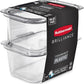 Rubbermaid Brilliance BPA-Free Food Storage Containers, Medium Deep, 4.7 Cup, 2-Pack, Airtight & Leak-Proof, Microwave & Dishwasher Safe