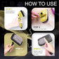 Pet Self Cleaning Slicker Brush and Grooming Comb - Gently Removes Loose Hair, Tangles, and Dirt - Skin Friendly Deshedding Grooming Tool for Hair Dogs & Cats - Pet Supplies Accessories (Yellow)