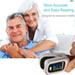 WRINERY Oxygen Saturation Monitor, Pulse Oximeter Fingertip, Oxygen Monitor, O2 Saturation Monitor, OLED Portable Oximetry with Batteries, Lanyard (Silver-White)
