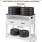 40-49 Gallon Fish Tank Stand with Two Storage Drawers, Heavy Duty Aquarium Stand with Waterproof Mat, Sturdy Metal Frame, 800 LBS Capacity Storage Cabinet, White