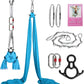 Aerial Silks Kit & Aerial Yoga Hammock - 11Yd Premium Fabric Hardware - Easy Setup for Flying Yoga, Aerial Swing & Fitness - Supports Up to 14ft Rigging