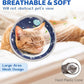 Breathable Air Mesh Cat Cone Collar Soft to Stop Licking, Adjustable, Foldable Lightweight Kitten Cones After Surgery Recovery for Cats & Kittens (Star Blue, L)