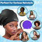 3 Pack Extra Large Swim Cap for Braids & Dreadlocks - Waterproof Silicone Swim Hat for Women with Long Thick Hair, Protective Swim Cap Cover Ears for Swimming, Shower, Bathing