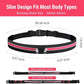 Slim Running Belts for Women Men - Running Phone Holder Fanny Pack for Key, Accessories Fits ALL Cell Phones, Pink