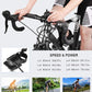 Bike Trainer, Magnetic Bicycle Stationary Stand for Indoor Exercise Riding, 26-29" & 700C Wheels, Quick Release Skewer & Front Wheel Riser Block Included