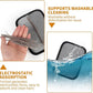 2PCS Electrostatic Pet Grooming Gloves, Reusable Hair Remover for Dog Cat Fur on Clothes Furniture Car Seat/Black