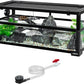 REPTIZOO 18 Gallon Turtle Tank Aquarium, 30"×12"×12" Tortoise Habitat Water-Land Ecological Turtle Tank with Drainage System Aquatic Aquarium