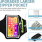 Fittest Pro Running Armband with AirPods Pocket – Water Resistant Phone Holder for iPhone 16 15 14 13 Pro Max, Galaxy S25 S24 S23, Fits Phones Up to 6.9", with Zipper Key/Card Slot